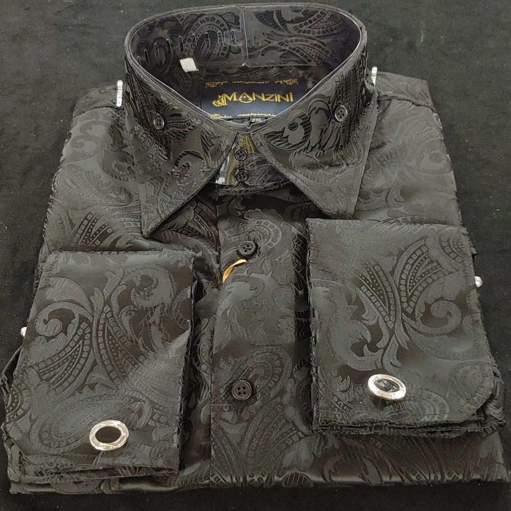 MEN'S MANZINI LONG SLEEVE HIGH BOY FASHION SPORT SHIRT.